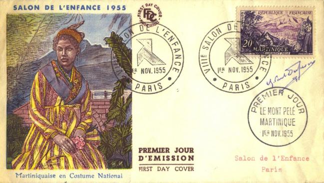 04 1041 01 11 1955 la martinique le mont pele