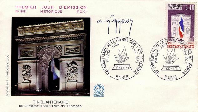 118 1777 10 11 1973 flamme arc de triomphe 1