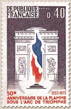 119 1777 10 11 1973 flamme arc de triomphe