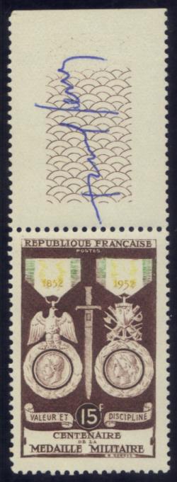 12 927 05 07 1952 centenaire de la medaille militaire