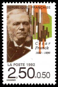 13 2747 11 04 1992 cesar franck 1822 1890 dessine par rene dessirier