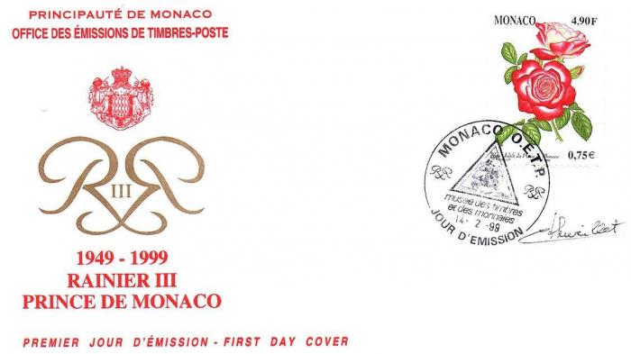 156 2194 14 02 1999 rose jubile du prince de monaco