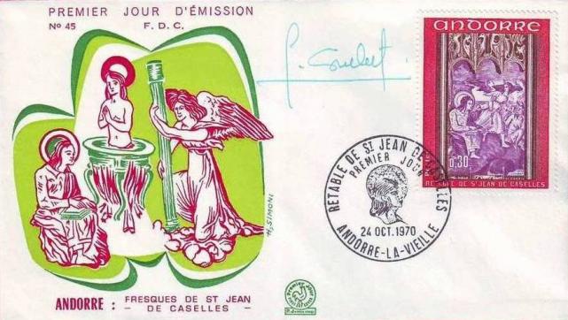 177b 206 24 10 1970 retable de la chapelle de saint jean de caselles lilas rose violet brun lilas