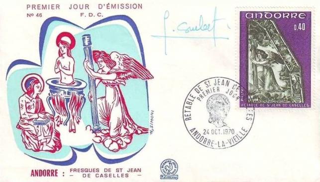 177g 207 24 10 1970 retable de la chapelle de saint jean de caselles violet et gris vert