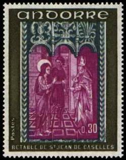 192a 221 16 09 1972 retable de la chapelle de saint jean de caselles olive gris bleu et lilas