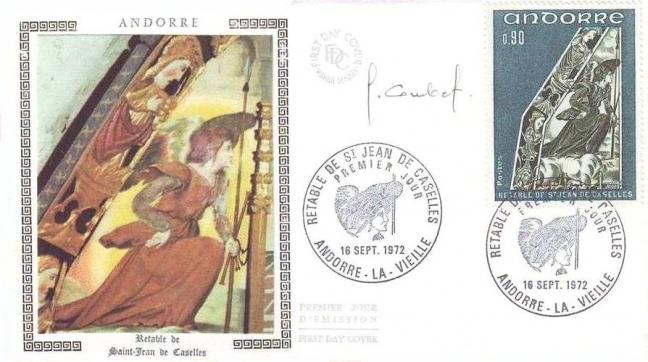 192h 223 16 09 1972 retable de la chapelle de saint jean de caselles bleu vert et vert fonce