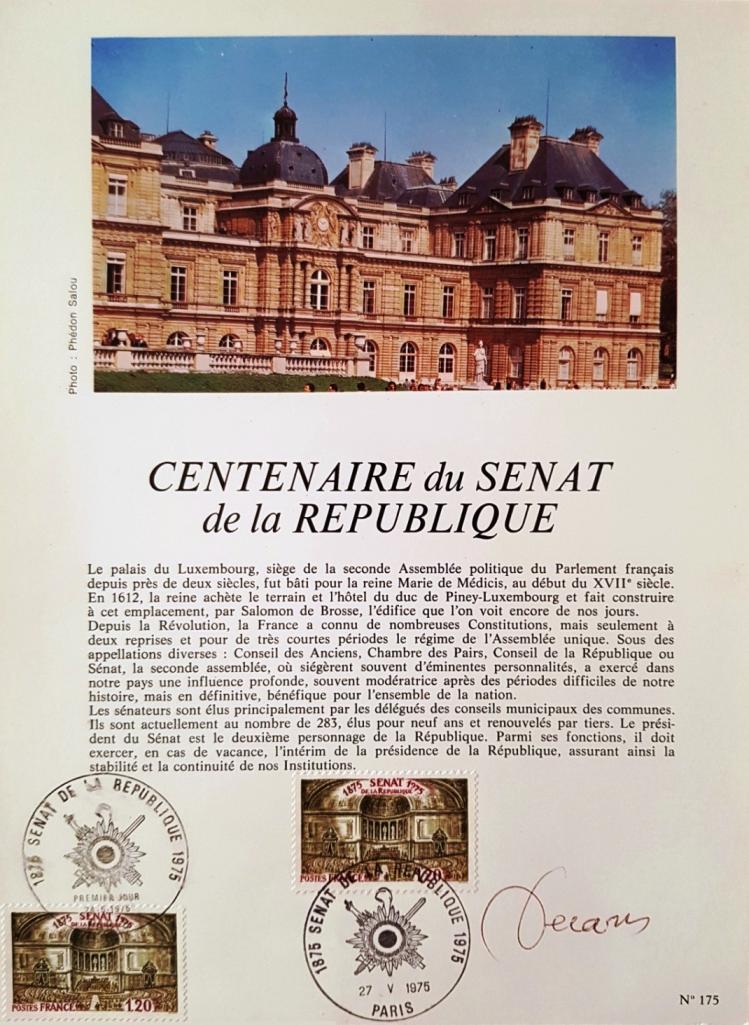 220b 1943 27 05 1975 centenaire du senat de la republique