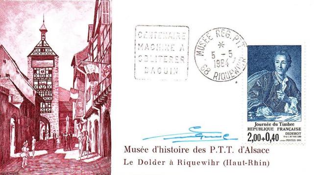 2304 17 03 1984 journee du timbre 1984 diderot
