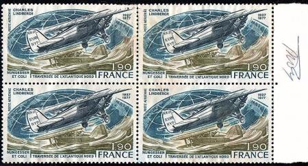 257 pa50 04 06 1977 traversee de l atlantique nord charles lindbergh nungesser et coli