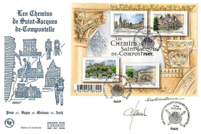 265 bf 4838 14 03 2014 les chemins de saint jacques de compostelle