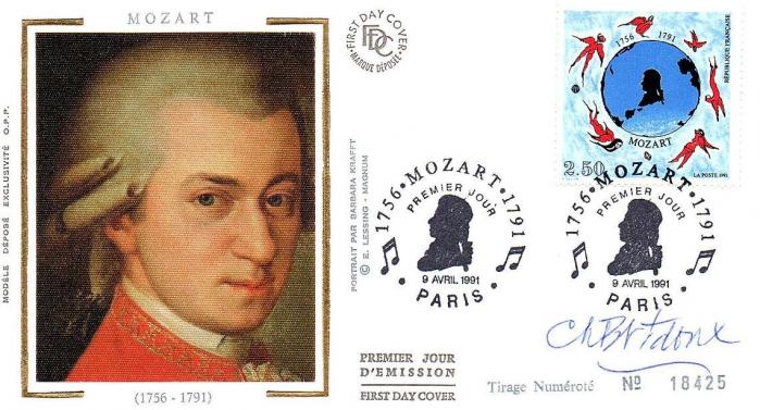 2695 09 04 1991 bicentenaire de la mort de mozart 1756 1791