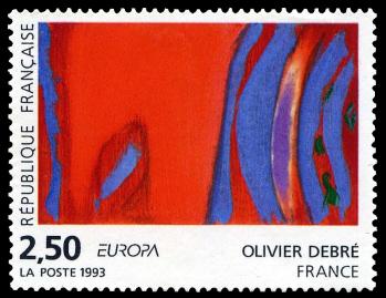 28 2797 17 04 1993 olivier debre rouge rythme bleu