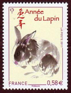 36 4531 14 01 2011 annee du lapin