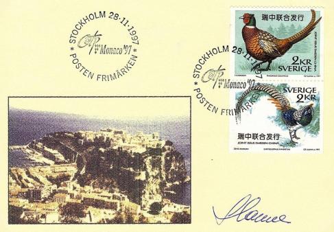 73 2225 2226 28 11 1997 exposition internationale o e t p monaco 97 le 9 mai 1997