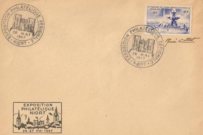 01b783 25 05 1947 xiieme congres de l union postale universelle parisplace de la concorde 1