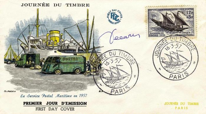 08 1093 16 03 1957 journee du timbre
