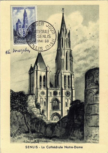 19 1165 17 05 1958 cathedrale de senlis