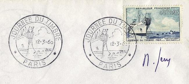 36 1245 12 03 1960 journee du timbre