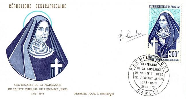48b pa129 25 12 1973 centenaire naissance sainte therese 02