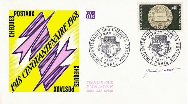 54 1542 06 01 1968 cheques postaux