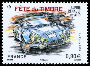 720 5204 10 03 2018 fete du timbre 2018 renault alpine